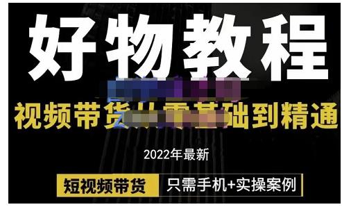 锅锅老师好物分享课程：短视频带货从零基础到精通，只需手机+实操网创吧-网创项目资源站-副业项目-创业项目-搞钱项目念念云网创