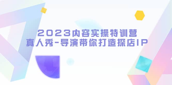 2023内容实操特训营，真人秀-导演带你打造探店IP网创吧-网创项目资源站-副业项目-创业项目-搞钱项目念念云网创