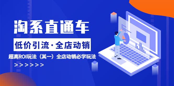 淘系直通车《低价·引流 全店·动销》超高ROI玩法（其一）全店动销必学玩法网创吧-网创项目资源站-副业项目-创业项目-搞钱项目念念云网创