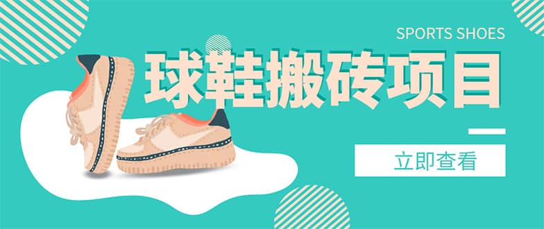 外面收费998的球鞋搬砖项目【详细教程+资源渠道】网创吧-网创项目资源站-副业项目-创业项目-搞钱项目念念云网创