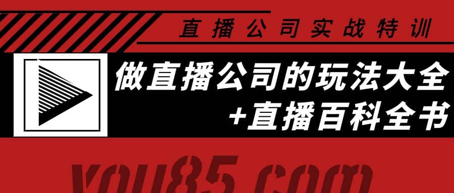 老陈·直播公司实战特训：做直播公司的玩法大全+直播百科全书网创吧-网创项目资源站-副业项目-创业项目-搞钱项目念念云网创