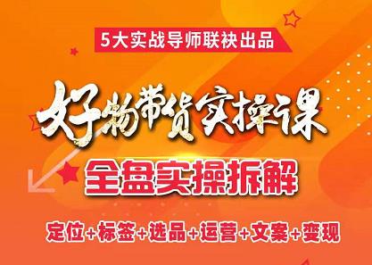 抖音好物带货实操课，全盘拆解抖音好物带货号全套流程打法网创吧-网创项目资源站-副业项目-创业项目-搞钱项目念念云网创