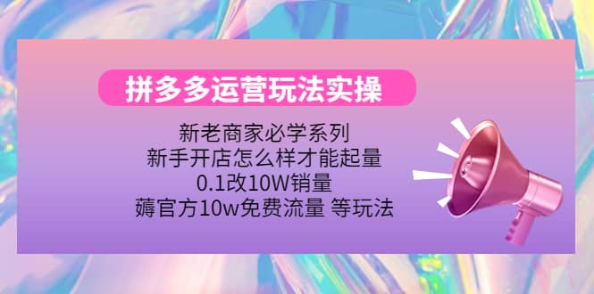 多多运营玩法实操网创吧-网创项目资源站-副业项目-创业项目-搞钱项目念念云网创