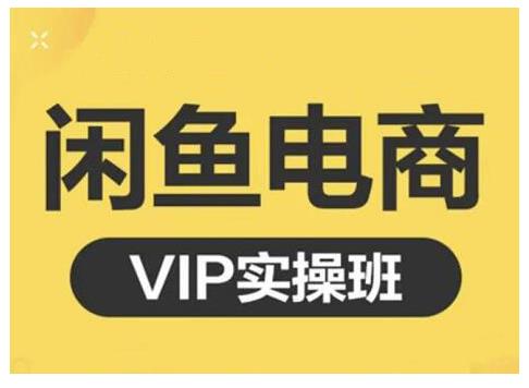 闲鱼电商零基础入门到进阶VIP实战课程，帮助你掌握闲鱼电商所需的各项技能网创吧-网创项目资源站-副业项目-创业项目-搞钱项目念念云网创