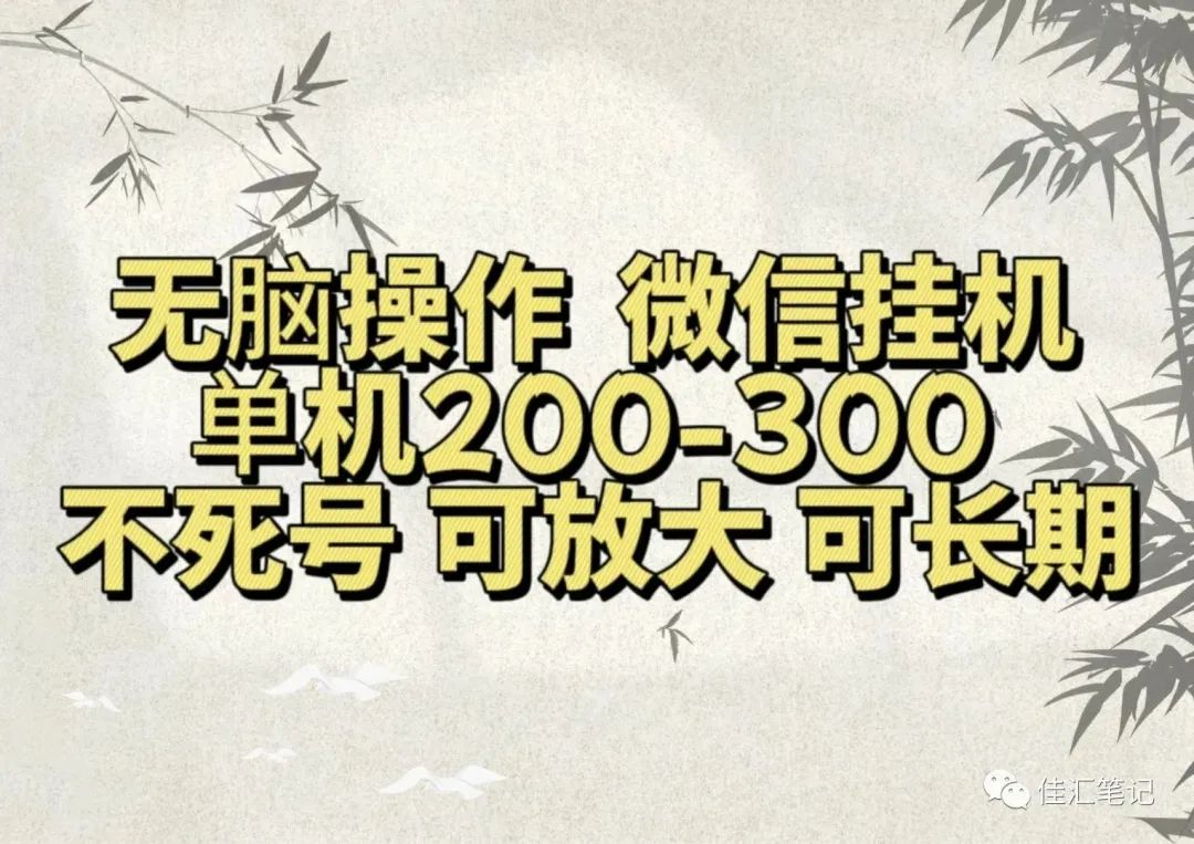 无脑操作微信视频号挂机单机200-300一天，不死号，可放大，工作室实测网创吧-网创项目资源站-副业项目-创业项目-搞钱项目念念云网创