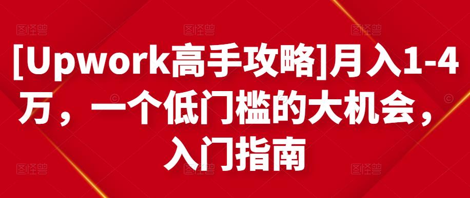 月入1-4万，一个低门槛的大机会，入门指南网创吧-网创项目资源站-副业项目-创业项目-搞钱项目念念云网创