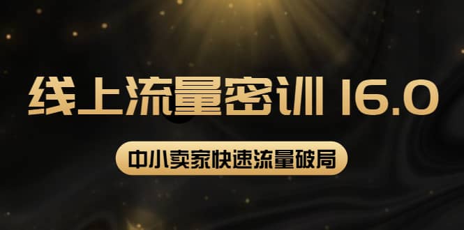 2022秋秋线上流量密训16.0：包含 暴力引流10W+中小卖家流量破局技巧 等等！网创吧-网创项目资源站-副业项目-创业项目-搞钱项目念念云网创