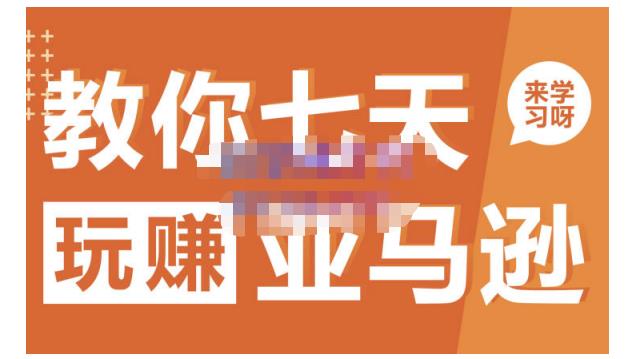 晟尧跨境·教你七天玩赚亚马逊，教你轻松玩赚亚马逊，适合小白学习网创吧-网创项目资源站-副业项目-创业项目-搞钱项目念念云网创
