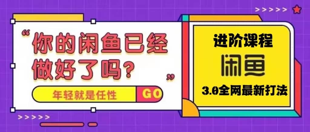 火爆全网的咸鱼玩法进阶课程，咸鱼进阶课程网创吧-网创项目资源站-副业项目-创业项目-搞钱项目念念云网创