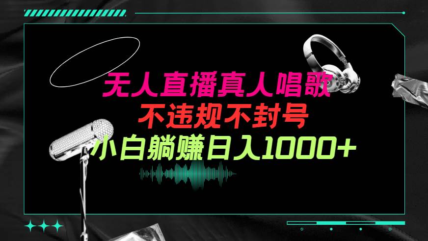 抖音24小时无人直播音乐，不违规，不封号纯撸音浪，小白实操当天日入1000+网创吧-网创项目资源站-副业项目-创业项目-搞钱项目念念云网创