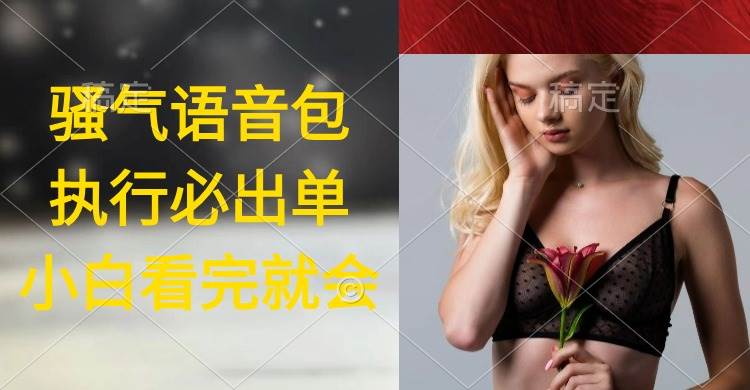 执行就出单，日入2000+，超火骚气语音包，小白看完课程就能马上实操网创吧-网创项目资源站-副业项目-创业项目-搞钱项目念念云网创