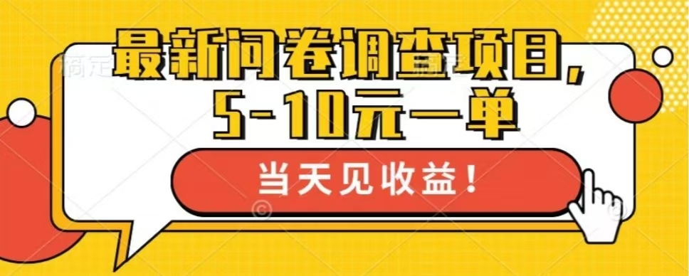 最新问卷调查项目，共12个平台，单日零撸100＋网创吧-网创项目资源站-副业项目-创业项目-搞钱项目念念云网创