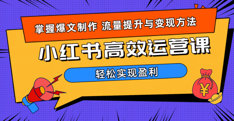 价值980小红书运营操作指南网创吧-网创项目资源站-副业项目-创业项目-搞钱项目念念云网创